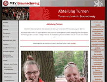 Tablet Screenshot of mtv-bs-turnen.de